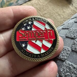 Semper Fi Marine Corps Challenge Coin